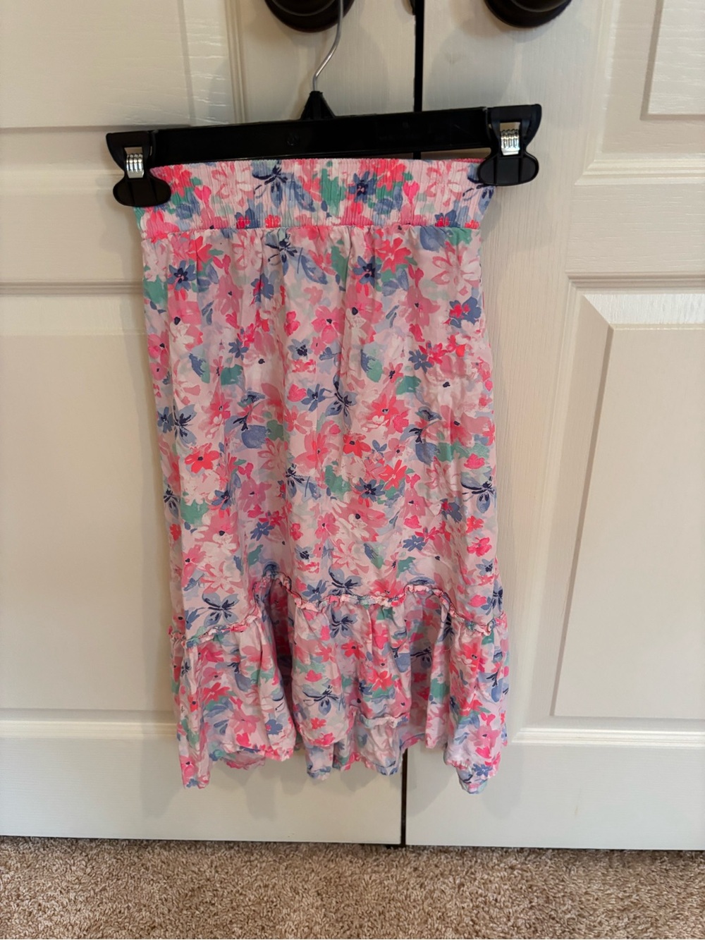 OshKosh B'gosh Girls Pink Multi Floral Midi Skirt